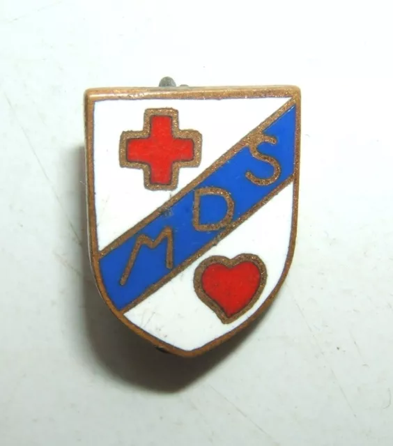 Ancien Insigne Epinglette M.d.s.  Donneurs De Sang