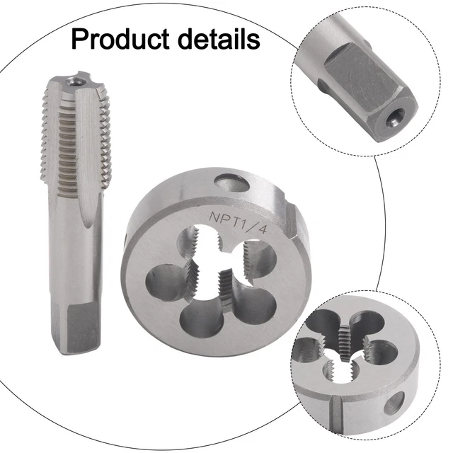 thumbnail image 2 of HSS 1/4-18 NPT Tap & Die Set – Right Hand, Standard SAE Thread, Single Piece 2 of 5
