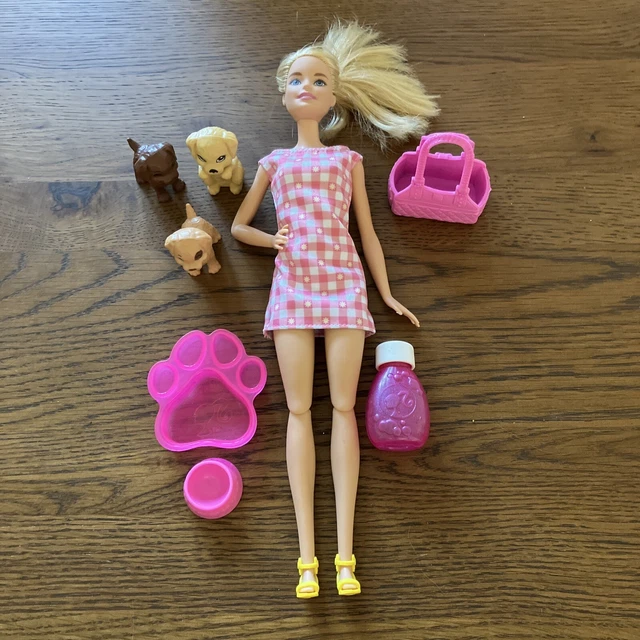 BARBIE PUPPY BATH Time Doll Set 3 Dogs Wash Playset 7.99 PicClick UK