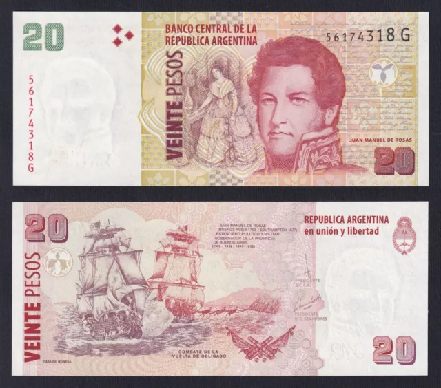 Argentina 20 Pesos 2003 P 355c Fds / UNC C-08