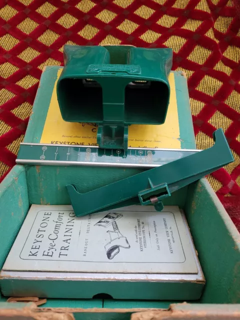 stereoscope viewer, KEYSTONE NO. 50, Eye comfort training.