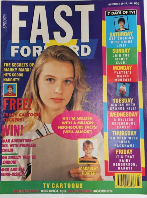 FAST FORWARD Magazine | 20 - 26 Nov 1991 Issue 115 Mark Wahlberg