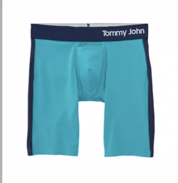 TOMMY JOHN MENS cool cotton 8” fanfare/night SKY size Large 2pack NWT ...