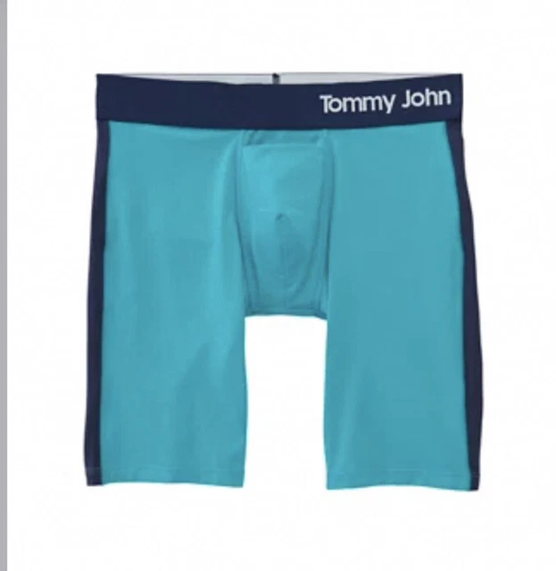 TOMMY JOHN MENS cool cotton 8” fanfare/night SKY size Large 2pack NWT