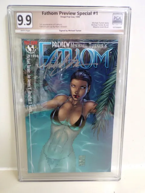 Fathom Preview Special #1 - 9.9 Mint Condition by PGX, Signed by Michael Turner