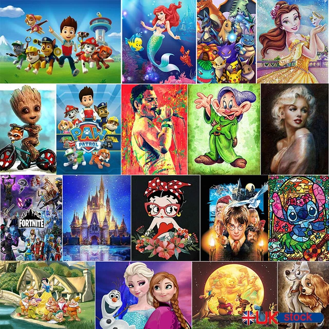 UK Cartoon Full 5D Diamond Painting Mural Stitch Embroidery Cross Craft Art Gift