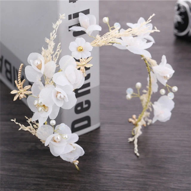 Fascia da sposa fiore bianco tiare sposa fiori bambino fiori bambina