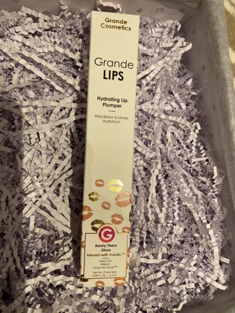 Grande Lips Hydrating Lip Plumper Barely There NUDE 2.4ml Full Size Gloss