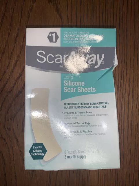 ScarAway Advanced Skincare Silicone Scar Sheets, Silicone Scar Sheets for Bod...