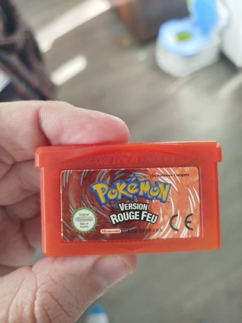 Cartouche Pokémon Version Rouge (Dracaufeu) GameBoy Advance – Très Bon état, Jeu Rétro Complet
