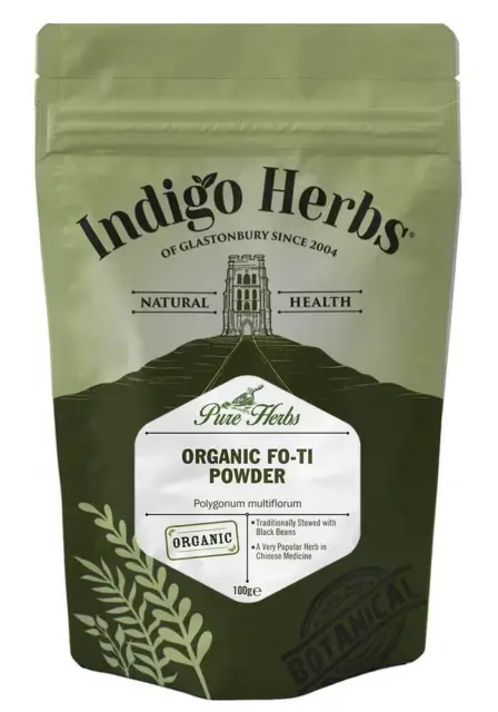 Organic Fo-ti Powder - 100g & 250g & 500g - He Shou Wu - Indigo Herbs 3