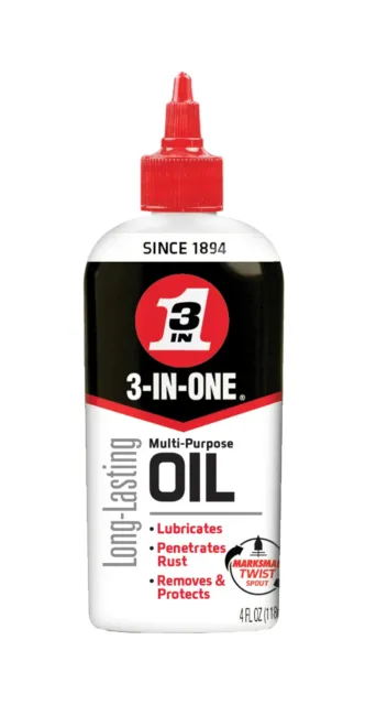 3-IN-ONE Multi-Purpose Oil with Marksman Spout, 4 OZ Free Shipping US