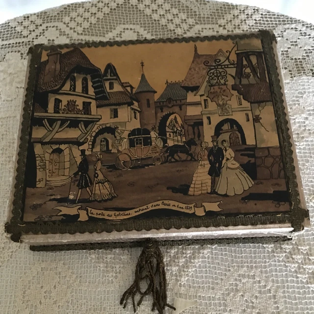 ANCIEN CHALET BOIS Petit Chaperon Rouge Tirelire Vintage EUR 15,00