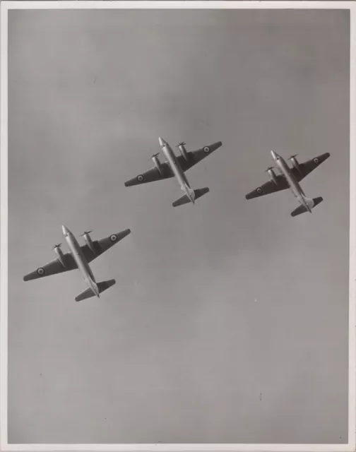Vickers Varsity Formation Original Vintage Press Photo Raf Royal Air Force 27