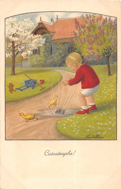 CPA ILLUSTRATEUR / PAULI EBNER / POUR TOI LE PLUS JOLI BOUQUET / verso N° EUR 6,00 - FR