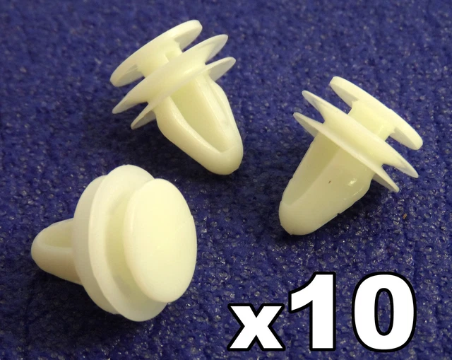 Lot De 30 Clips De Garniture Portière 6995X3 – Compatibles Peugeot 106, 206, 306, 806, Expert – Fixations ABS Blanches Solides