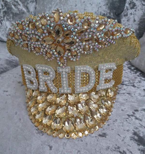 Sombrero de estrás BRIDE. Fiesta de gallinas
