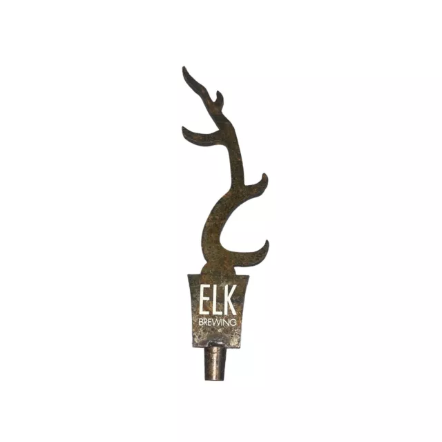 elk brewing metal tap handle Antler