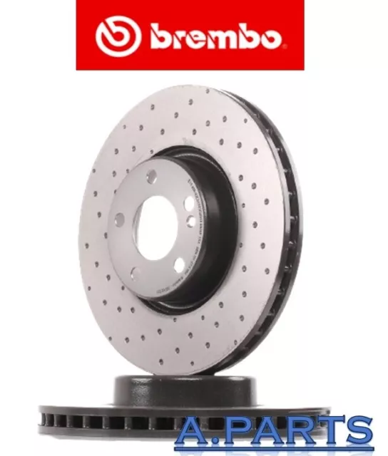 Brembo 2X Disco Forati 318mm Anteriore Mercedes Classe C W205 S205 A205 C205