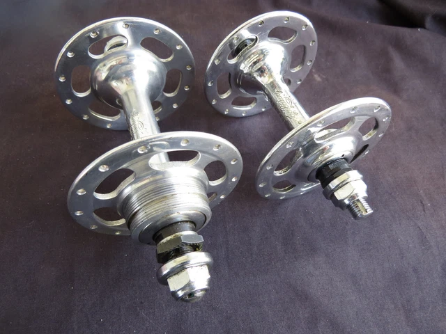 Campagnolo Record Track Hubs 28 Hole Fixie Pista Vintage Bicycle Campagnolo Record Track Hubs 28 Hole Fixie Pista Vintage Bicycle