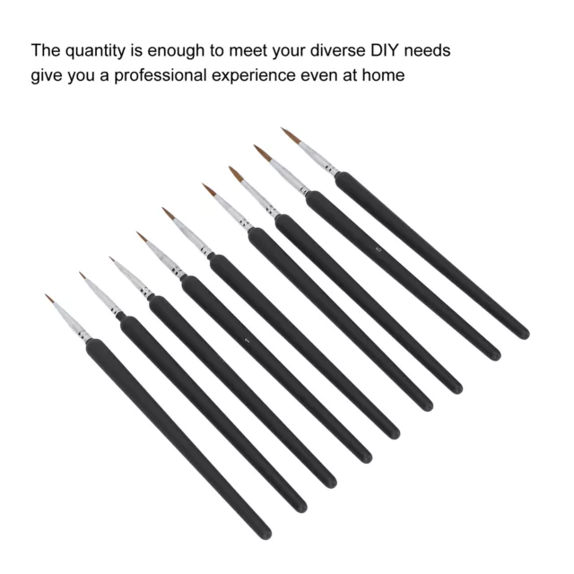 Pinstriping Brush 3 Size Kit (01, 02, 03) - High Performance Striping Brushes Wi
