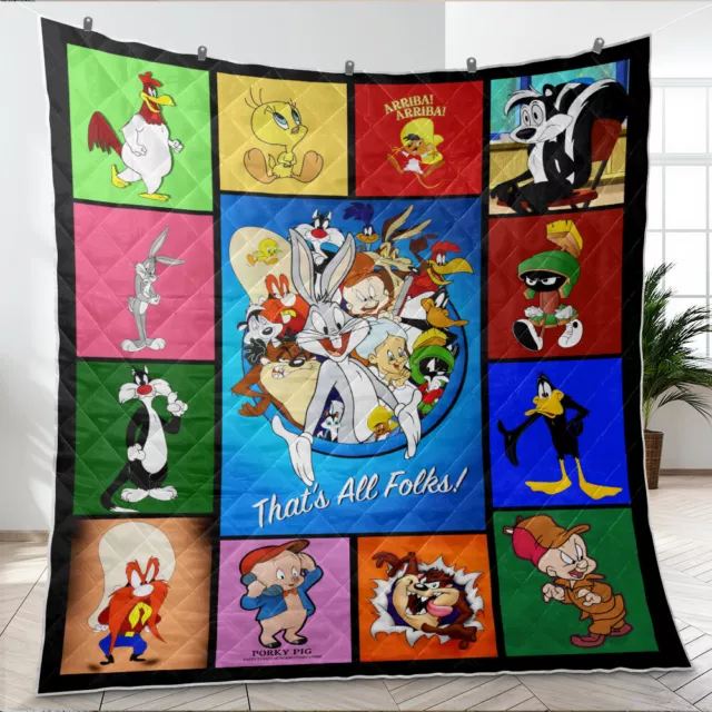 Looney Tunes Quilt, Looney Tunes Cartoons TV Series Quilt Blanket Cartoon Movies