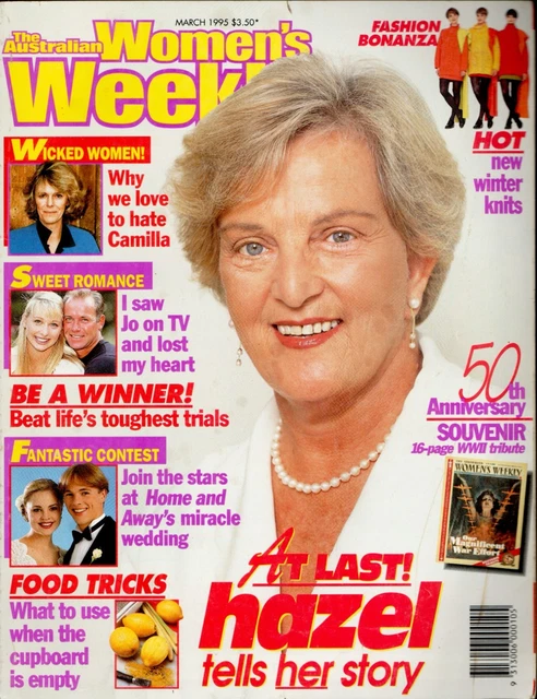 WOMEN'S WEEKLY Mar 1995 Hazel Hawke, Gary Sweet, Anne