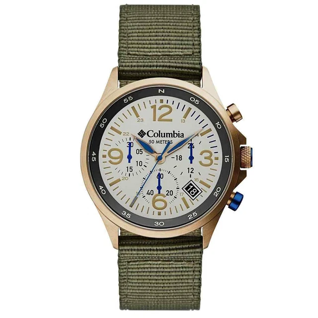 Columbia CSC02-004 Orologio da polso cronografo da uomo Canyon Ridge con cinturino verde
