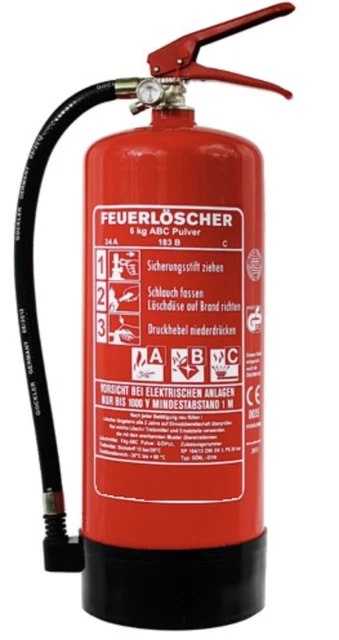 Extincteur Voiture 2kg ABC Poudre - 3 Pièces - Pression Permanente - 13A - Autofeuerlöscher