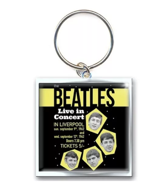 The Beatles Keyring Live in Concert 1962 poster Keychain