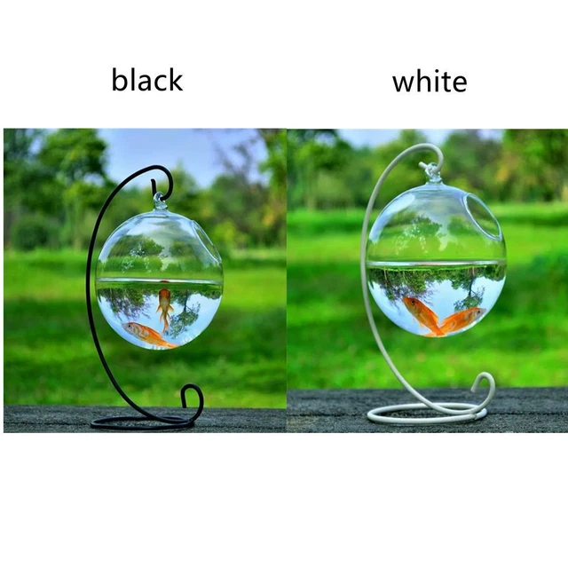 With Stand Glass Vase Fishbowl Transparent Hanging Glass Fish Bowl Fish Tank 2