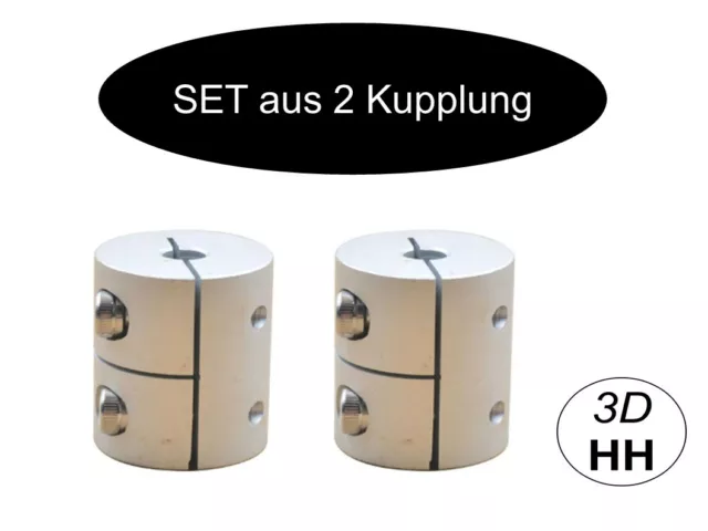 2 x Klemmkupplung Kupplung als SET je nach gröse. Versand gleicher Tag (KLEMM)