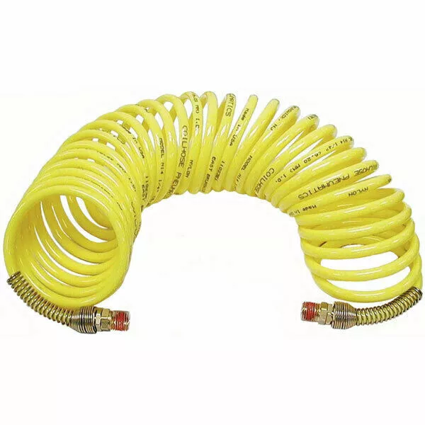 Coilhose Pneumatics N38-50 3/8" Id x 50ft with 3/8" Mpt Ends Recoil Air Hose