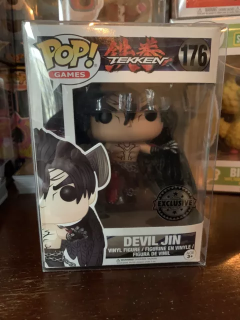 Funko Pop Figur Games Tekken Devil Jin 176 Kazama Mit Protektor