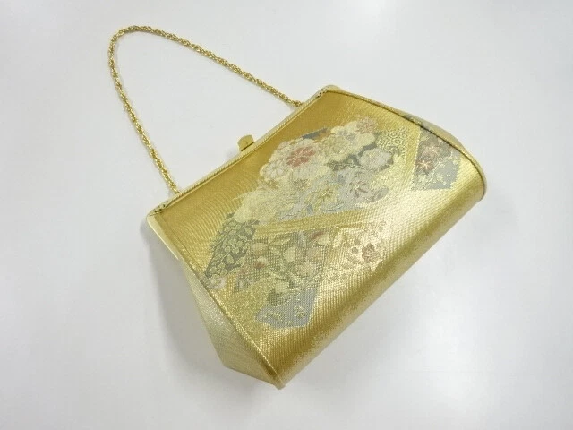 6558878: Japanese Kimono / Vintage Bag / Woven Flower & Shikishi Pattern