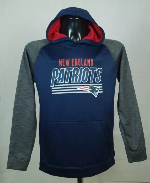 New England Patriots Activewear Felpa Con Cappuccio Nfl Team Abbigliamento... 2