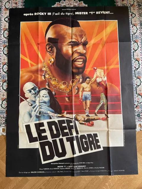 Le Defi du Tigre Affiche Film Cinema  120x160cm 1982 Mr. T