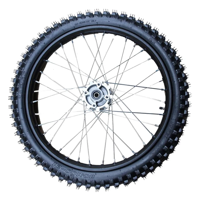 21& FRONT WHEEL Rim Tire Assembly 15mm Axle 80/10021 Iron Hub for Dirt