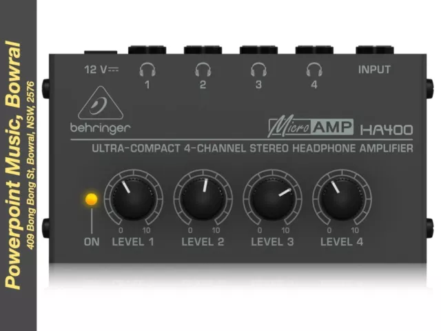 Behringer HA400 Ultra compact 4-Channel Stereo Headphone amp