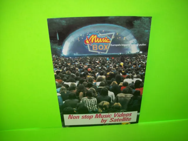 Atlas House SATELLITE MUSIC BOX Video Jukebox Phonograph Original NOS Sale Flyer