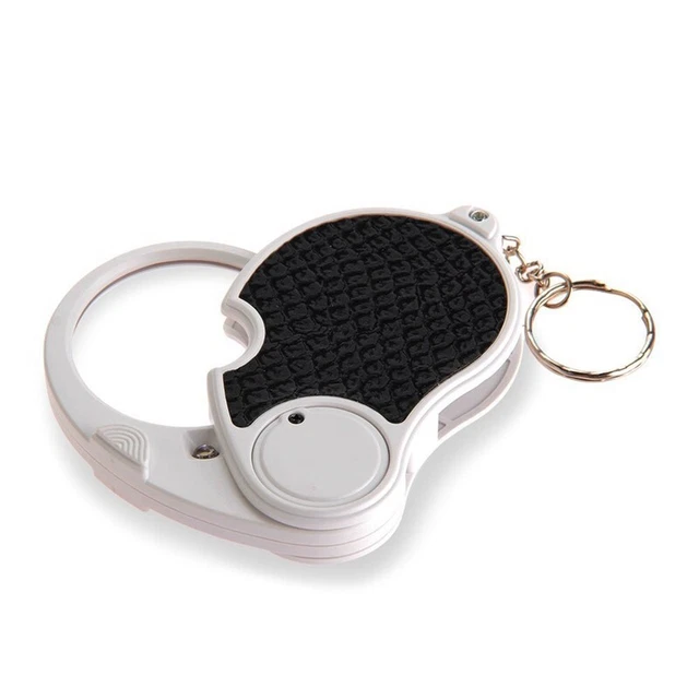 Lente di ingrandimento 5x lente di ingrandimento con lampada LED lente di ingrandimento portatile pieghevole serratura6130