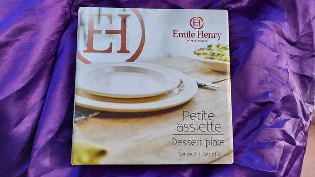 2 Assiettes à dessert Emile Henry 21 cm Céramique
