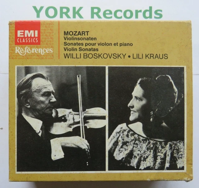 MOZART - Violin Sonatas WILLI BOSKOVSKY / LILI KRAUS - Ex Con 6 CD Set EMI MOZART - Violin Sonatas WILLI BOSKOVSKY / LILI KRAUS - Ex Con 6 CD Set EMI