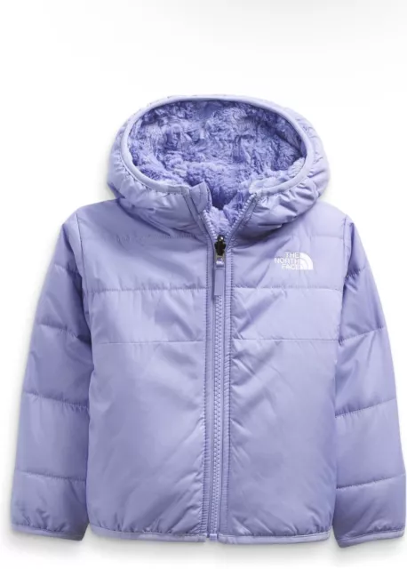 The North Face Girl Reversible Mossbud Swirl  Zip Hooded Jacket Coat size 5-6