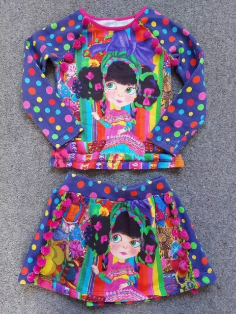 *Rosalita Senoritas* Girls 2 Piece, Skirt/Long Sleeve Top  4 Yrs 104Cm