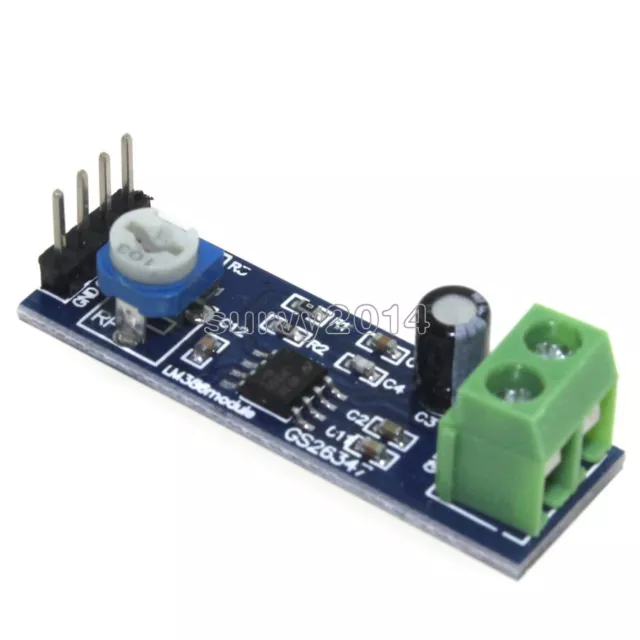 200 Times gain LM386 Audio Amplifier Module 10K Adjustable Resistance 5V-12V