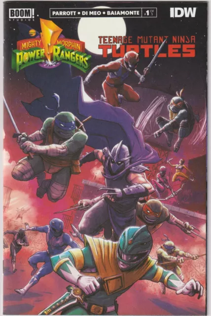 Mighty Morphin Power Rangers/Teenage Mutant Ninja Turtles #1 Olb Exclusive Signe