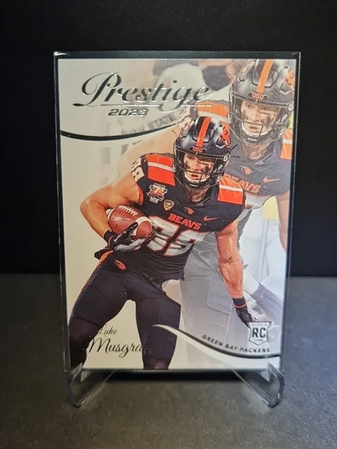 Luke Musgrave Green Bay Packers Nfl Panini Prestige 2023 Rookie Card