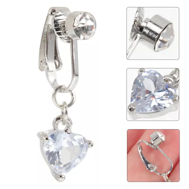 Stylish Clip-On Belly Button Rings for Women Non-Piercing Navel Jewelry