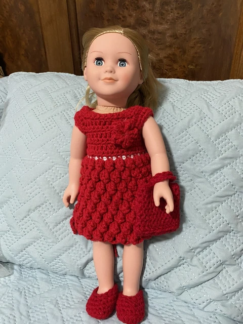 18” Doll Clothes Hand Crocheted *American Girl*Our Generation *My Lifr*New Listi